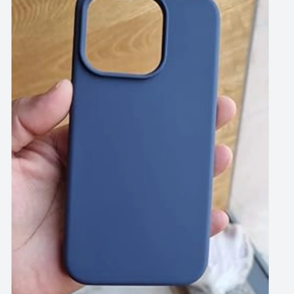 VealLife iPhone 15 Pro Max Navy Blue Silicone Phone Case